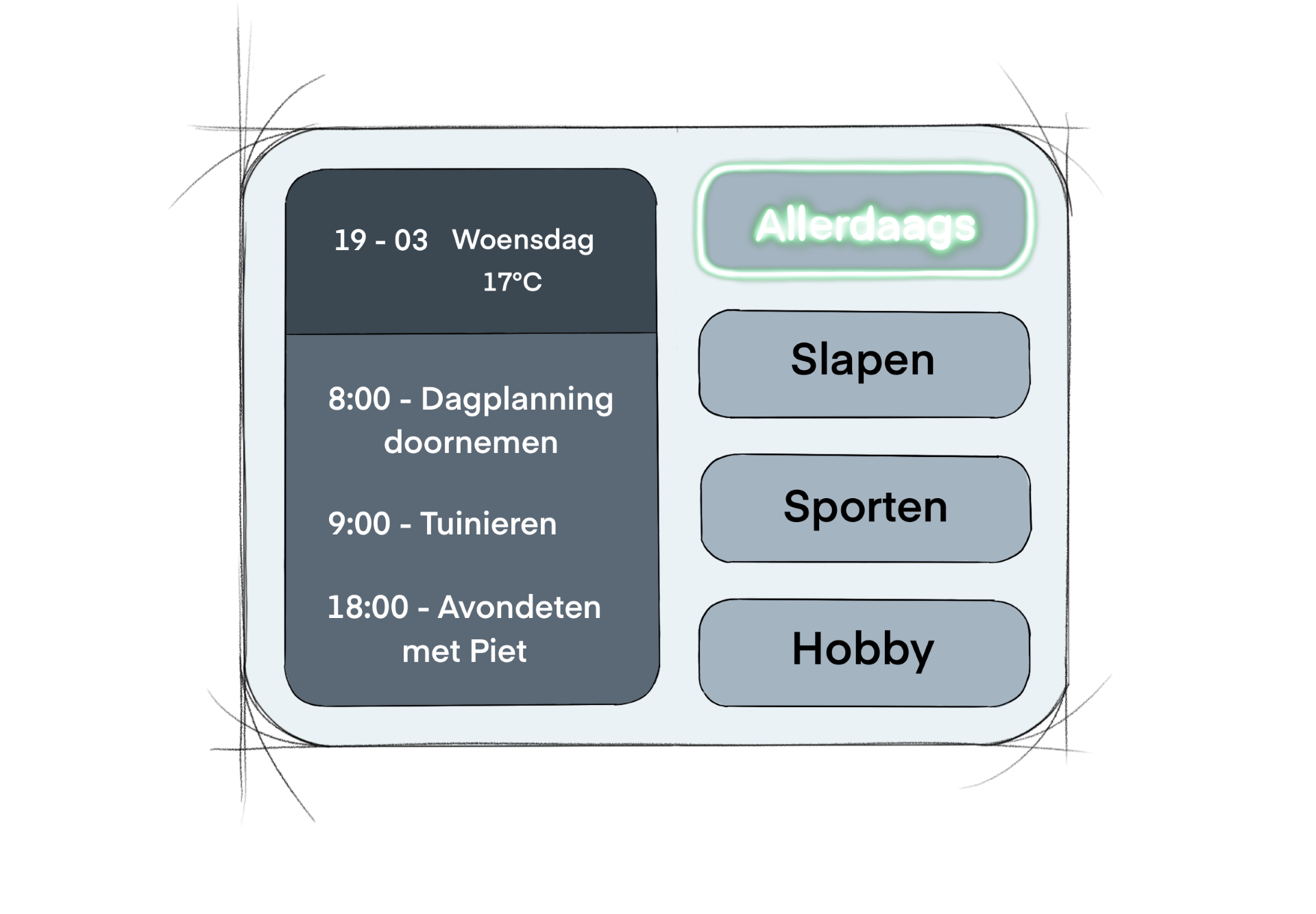 Illustratie 1 van het Lichtwijzer concept